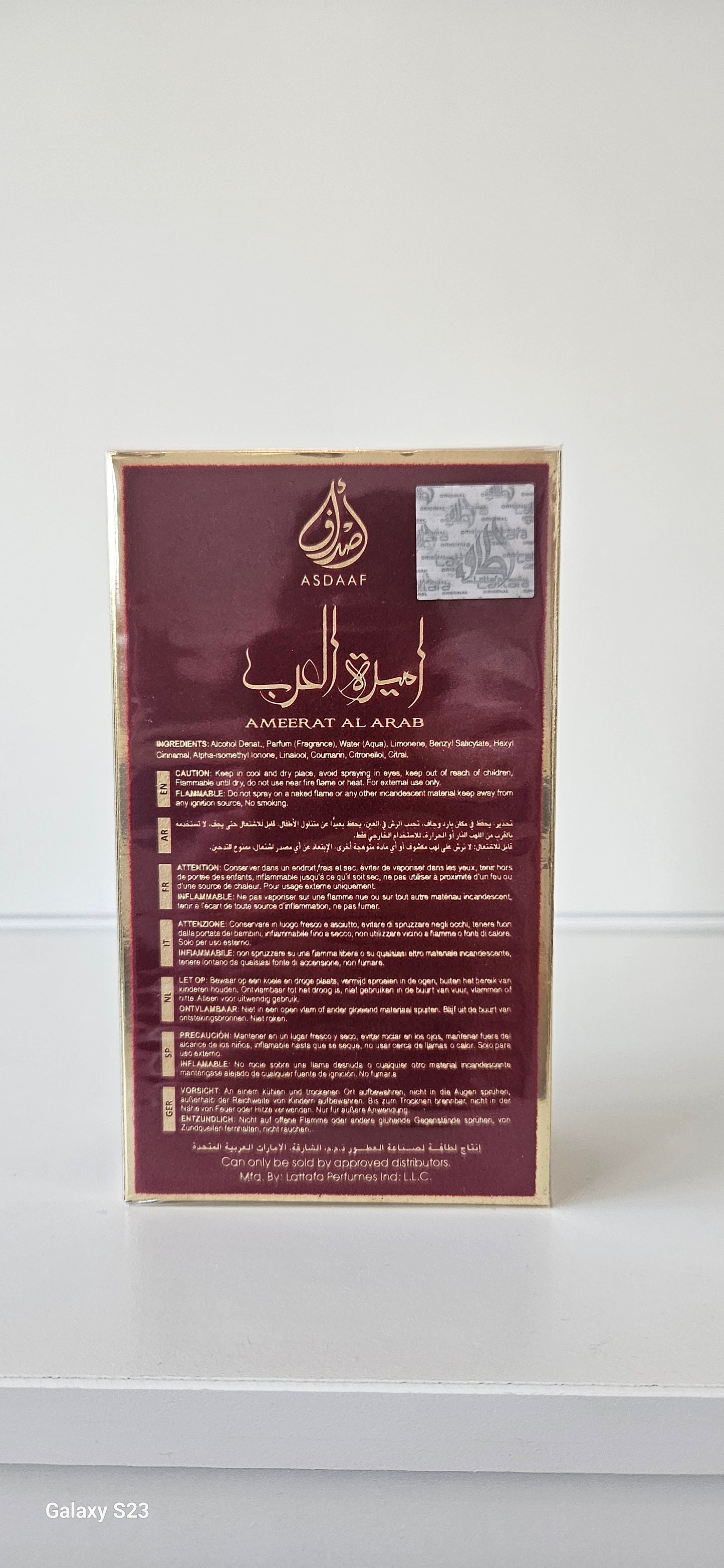 dames parfum amirat al arab