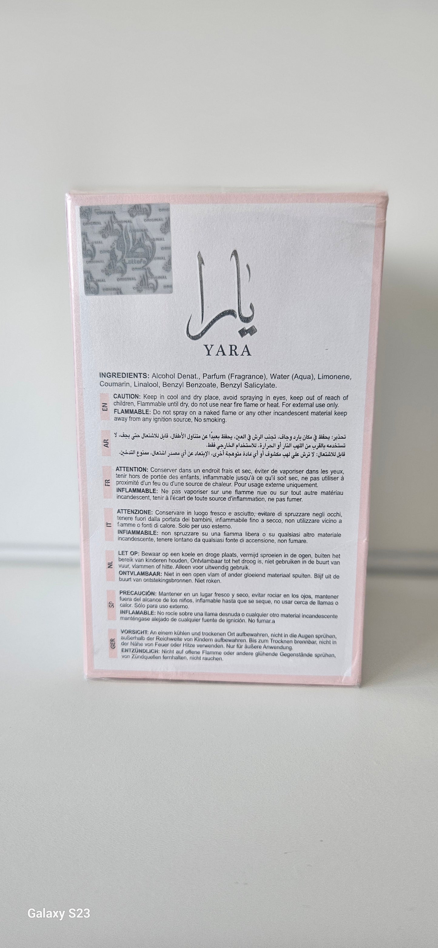dames parfum yara 100 ml